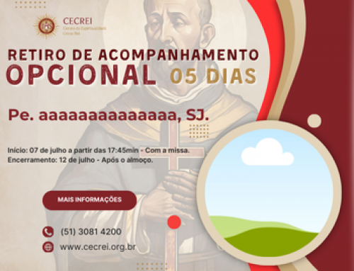 Julho 2025 (5 dias) – Retiro de acompanhamento opcional : [orientador 1]